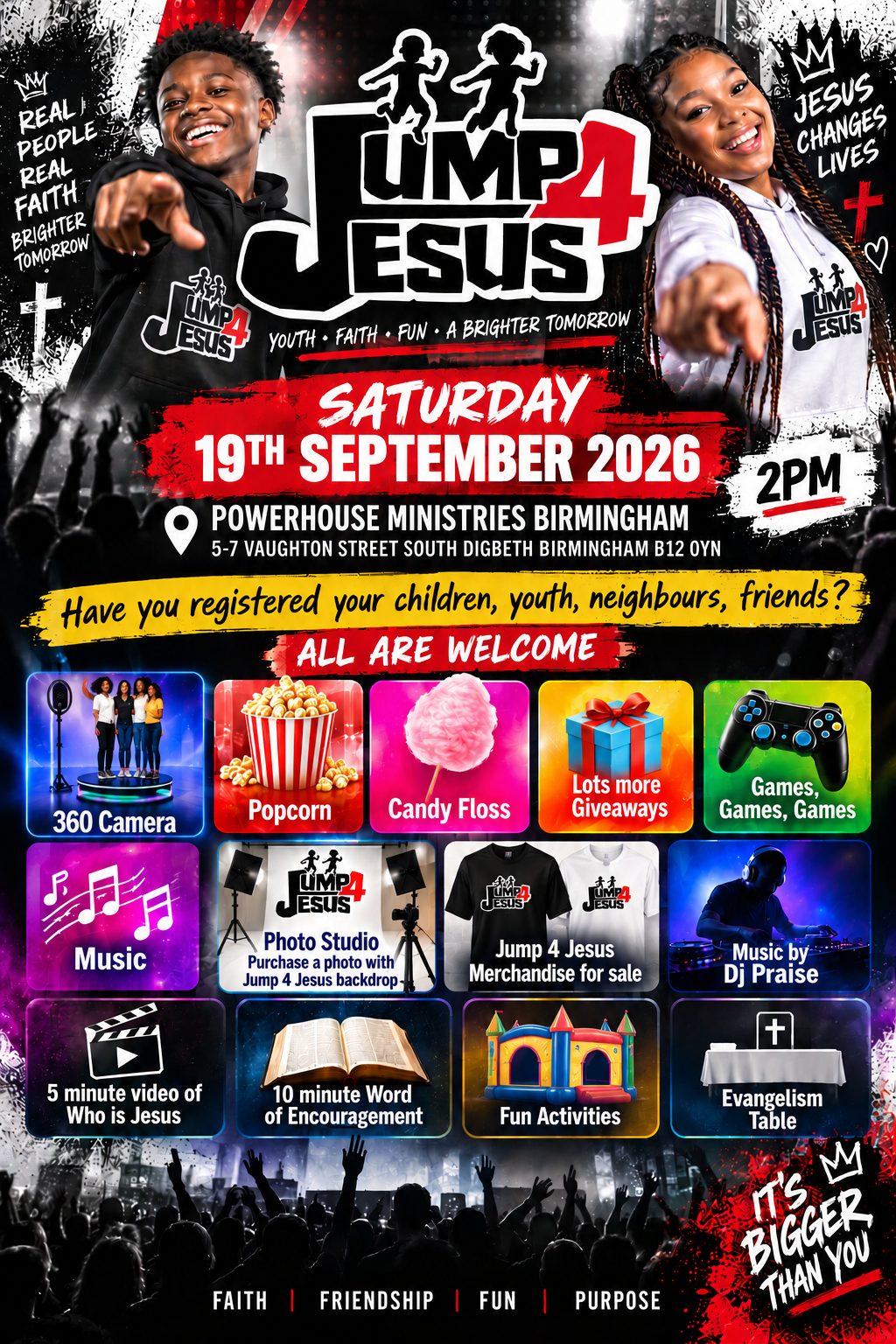 Jump 4 Jesus 2026 – A Day of Praise, Worship & Celebration flyer