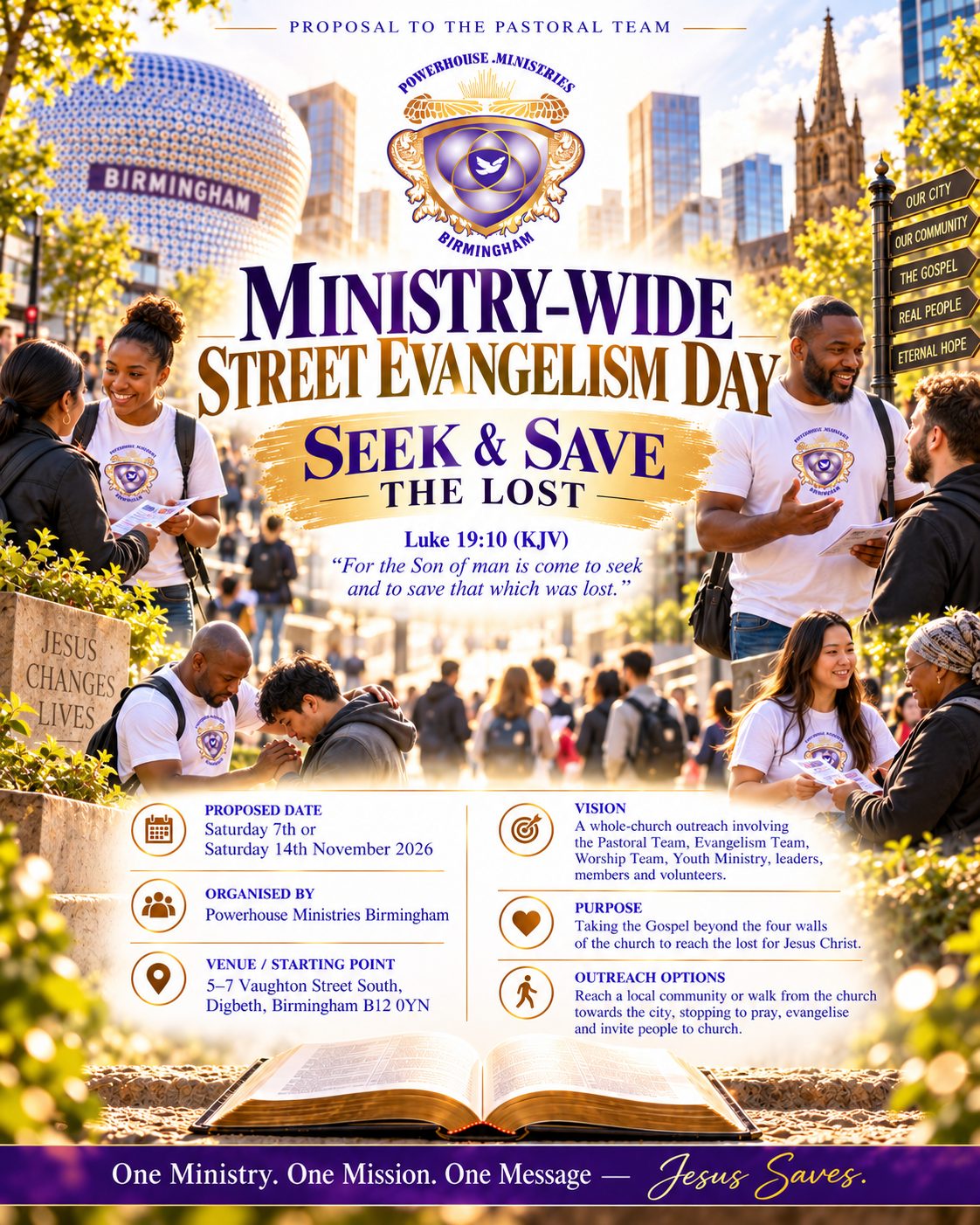 Ministry-Wide Street Evangelism Day flyer