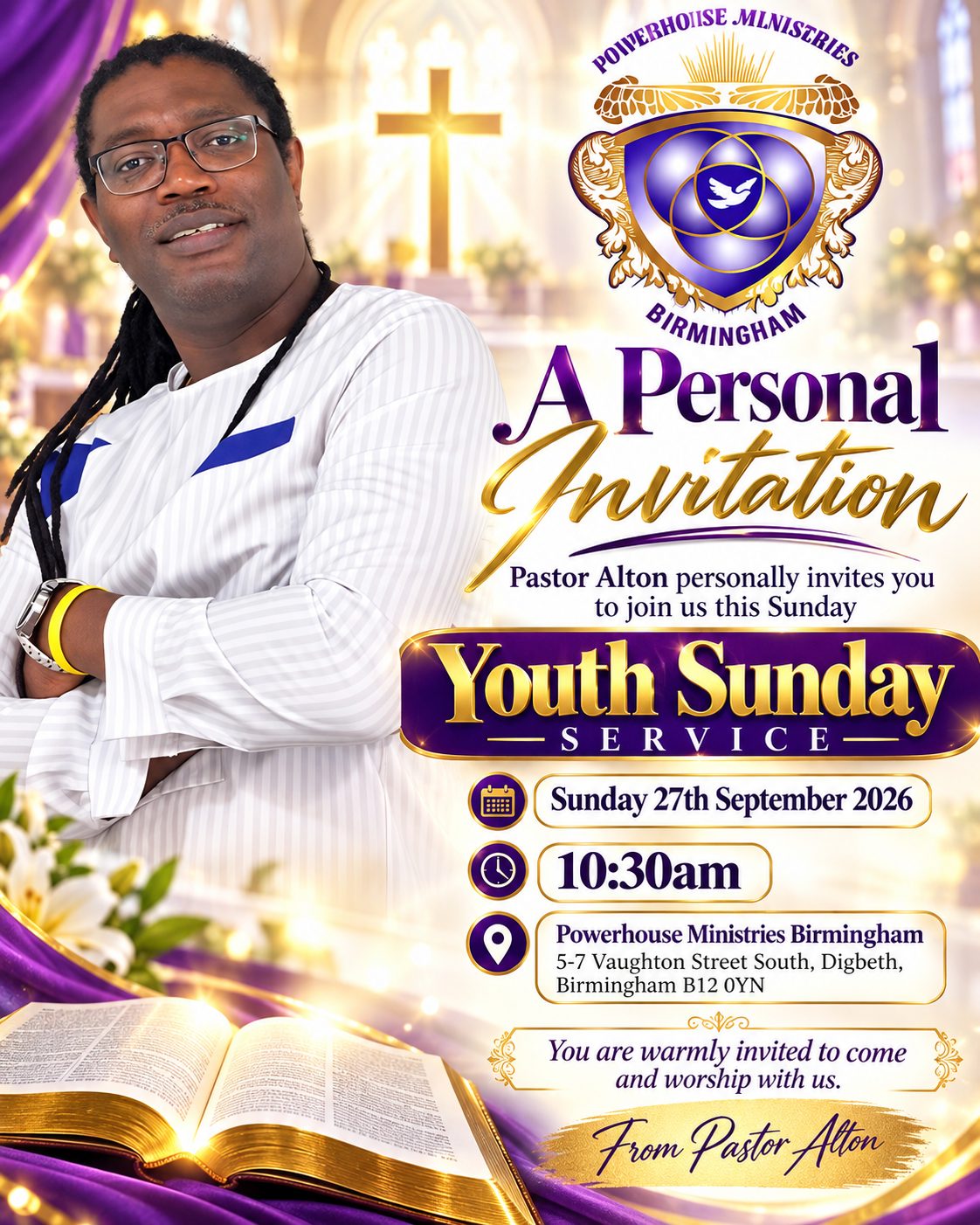 Youth Sunday Service flyer